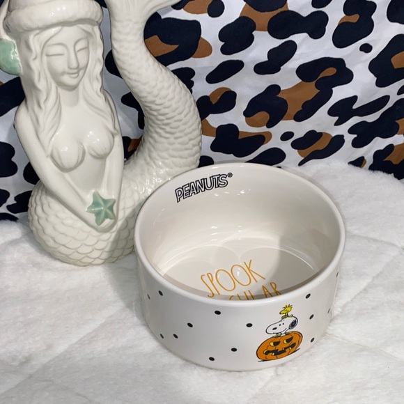 PEANUTS ✖️ RAE DUNN SNOOPY CERAMIC DOG BOWL DISH 🐶 - Picture 3 of 5